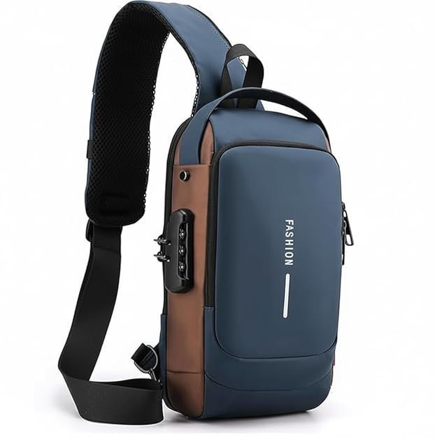 51SxzZbEKfL._SY625_.jpg FLYNGO Sling Bag for Men Stylish Crossbody Backpack - Image 1