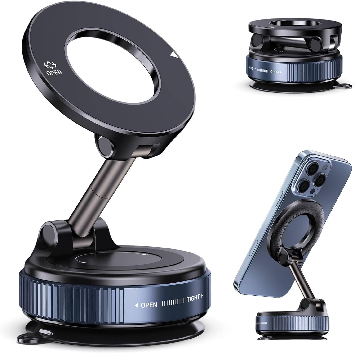 61VzxUN3cUL._SL1500_.jpg WALLVIEW TECH 2026 Upgraded Vacuum Magnetic Car Phone Holder - Image 1