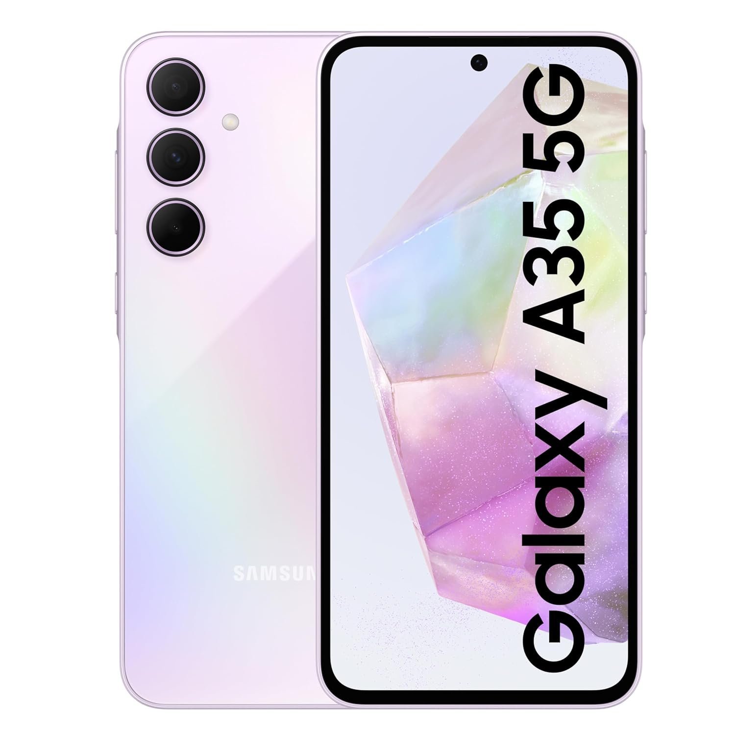 71w0ku3JQbL._SL1500_.jpg Samsung Galaxy A35 5G (Awesome Lilac, 8GB RAM, 128GB Storage) - Image 1